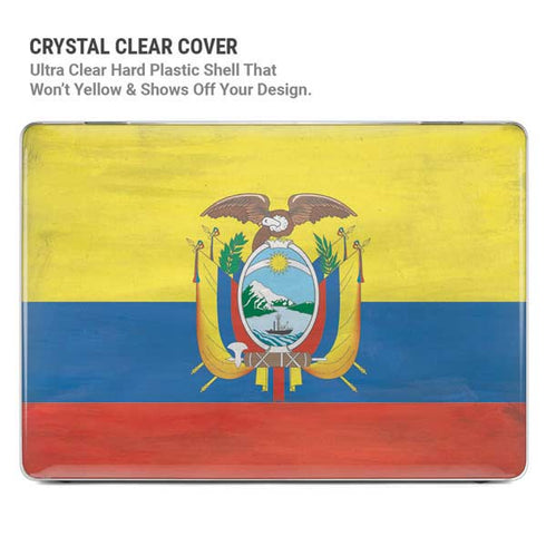 Ecuador Flag Distressed MacBook Pro 13in (2020) Case plus Skin